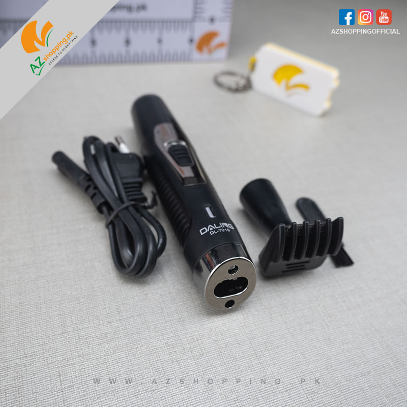 Daling – 2 in 1 Electric Nose Hair & Outline Painless Trimmer – Model: DL-7019