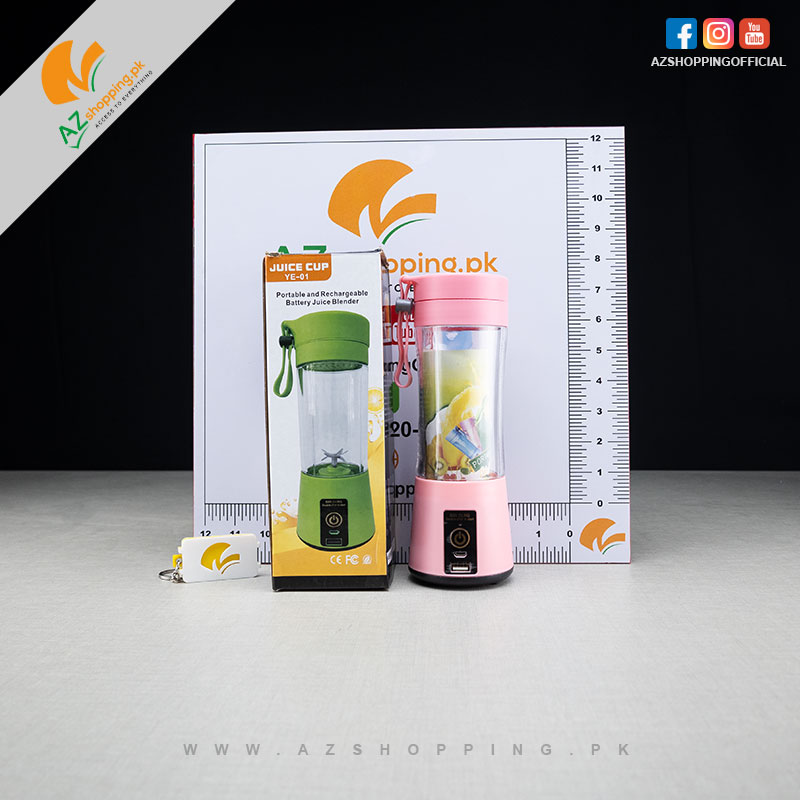 Portable and Rechargeable Battery Juice Blender & Mixer – 380ML – Model: YE-01