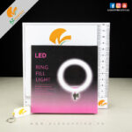 LED Ring Fill Light with Mobile Phone Cell Holder - 26cm Selfie Ring Light - 3 Modes Light (White, Warm, Soft light)