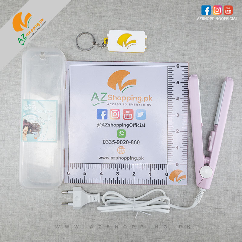 Mini Portable Hair Straightener Flat Iron Ceramic Tourmaline Plate – 220V - 20W - 100*C