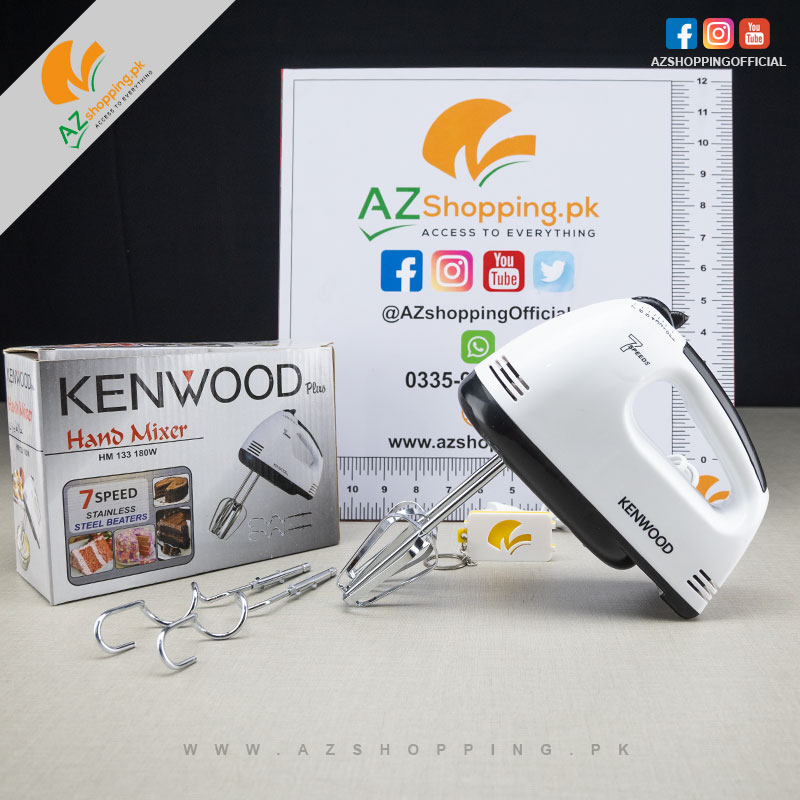 KENWOOD plus - Hand Mixer with 7 speed stainless steel beaters 180W – Model: HM-133
