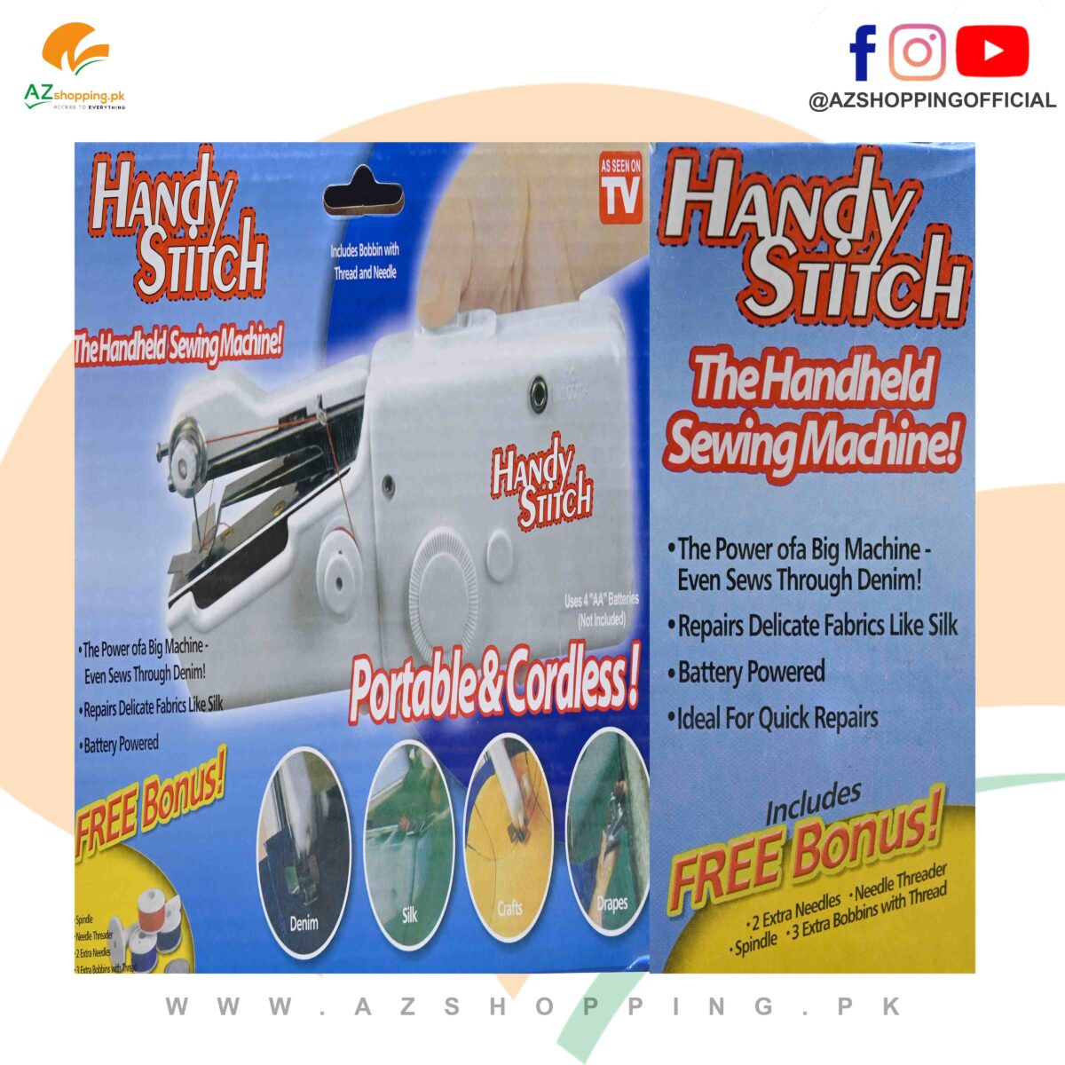 Handy Stitch – The Handheld Portable Sewing Machine – Model CS-101B