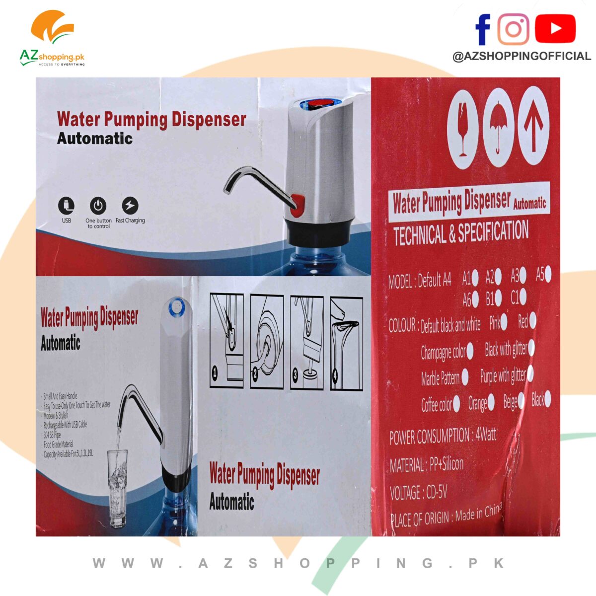 Automatic Electric Water Bottle Dispenser - Drinking Water Pump – Innovative Vacuum Action for Easy Operation