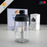 Cruet Bottle Transparent Glass Condiment Jar Moisture-Proof with Brush – 250ml