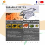 Potato Chipper French Fries Cutter Stainless Steel with 2 Spare Blades