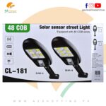 Sensor Streep LED Solar Light Wall Lamp Flashlight, Zero Electricity Charges with Built-in Solar Rechargeable Battery, with Human Induction, Intelligent Lighting Control, Waterproof – Model: CL-181-6