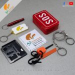 SOS Emergency Multi Tools Kit Self-help Equipment with Multi-functional 10 in 1 Card Knife, Survival Saw Wire, Survival Whistle, Fire-Stick – Camping & Hiking Gear