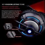 HP Gaming Headset H300 4D Analog Stereo Sound Headphone with Volume Control, Microphone for Pcs, Laptops & Mobile with USB + 3.5mm Wired Audio Jack