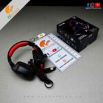 Onikuma – Professional Gaming Headset with Surround Sound – Mic & Red LED Light for PC, Consoles, Mobile, Laptop – Model: K1B