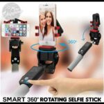 360° Degree Smart Rotation Selfie Stick – Wireless, Bluetooth Remote Control - Wireless Panoramic Auto-Rotation, Detachable Bluetooth Remote Control Retractable Universal Mobile Phone for IOS & Android Phones
