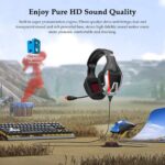 Onikuma – Professional Gaming Headset with Surround Sound – Mic & Blue LED Light for PC, Consoles, Mobile, Laptop - Model: K12
