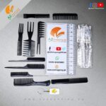 All In One Complete Professional Hair Styling Brushes & Combs Set For All Hair Types & Styles – Pack Of 10 – Model: A612