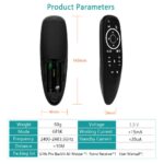 Air Remote Mouse with Gyroscope, 2.4GHz Wireless Fidelity Voice Input Control & 10 Meters Range - Compatible for Android, Windows, Mac OS, Linux – Model: G10S