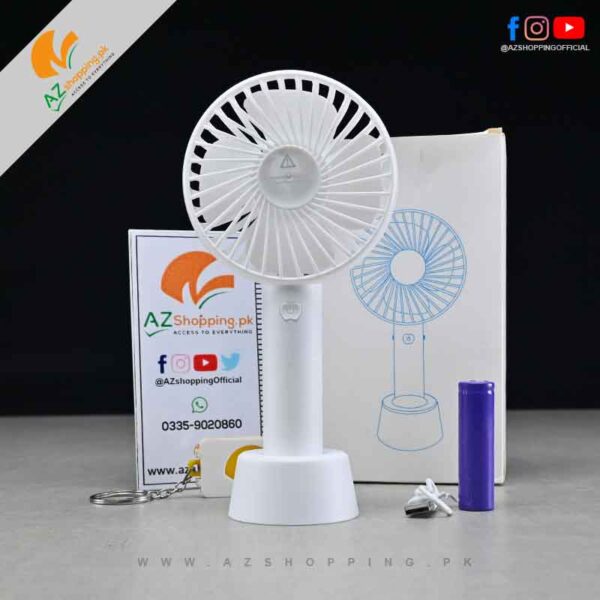 Rechargeable Portable Electric Mini Fan Eternal classics with 3-Speed Options – Built-in Lithium Battery 1200mAh – Model: SS-2