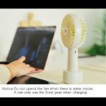 2 in 1 Rechargeable Handheld Electric Mini Fan & Humidifier Cool Water Spray Mist with Built-in Battery – Model: LIQ-088