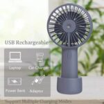 2 in 1 Rechargeable Handheld Electric Mini Fan & Humidifier Cool Water Spray Mist with Built-in Battery – Model: LIQ-088