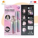 2 in 1 Female Rechargeable Electric Eyebrow Epilator Painless Trimmer & Shaver Mini Portable Razors Machine with LED Light For Facial & Body Hair Remover – Model: HX-2038