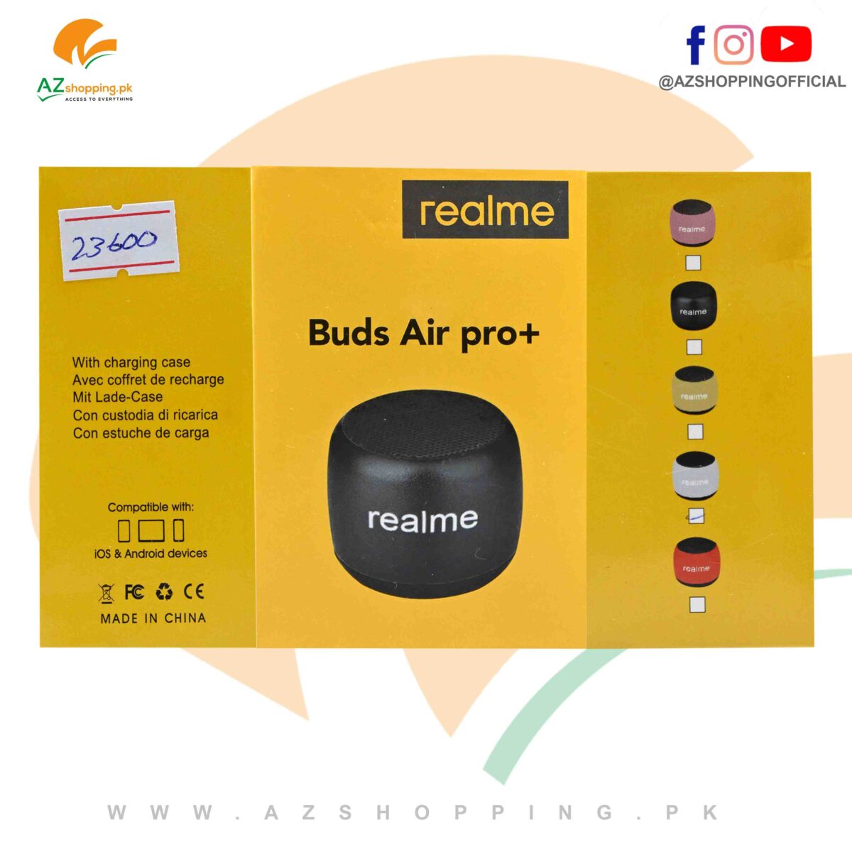 Realme – Buds Air Pro+ Wireless Earbuds - Compatible with iOS & Android Devices