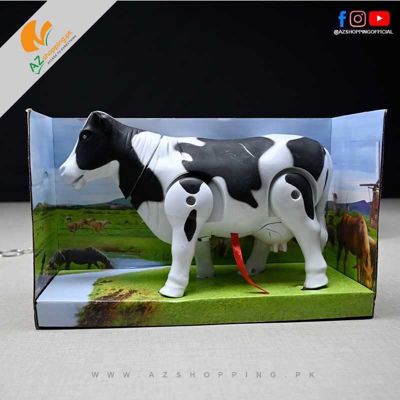 Milk Cow Battery Operated Toy with Movement, Cow Voice & Music For Ages 3+ Kids – Model: No. 333-33