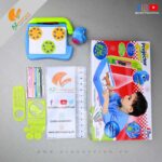 LED Projector Painting Desk Art Drawing Board – 3 in 1 Table Lamp Projector Painting with 3 Lantern Slides, 21 Patterns, 5 Water Pens – 9 PCS – Model: No.8192