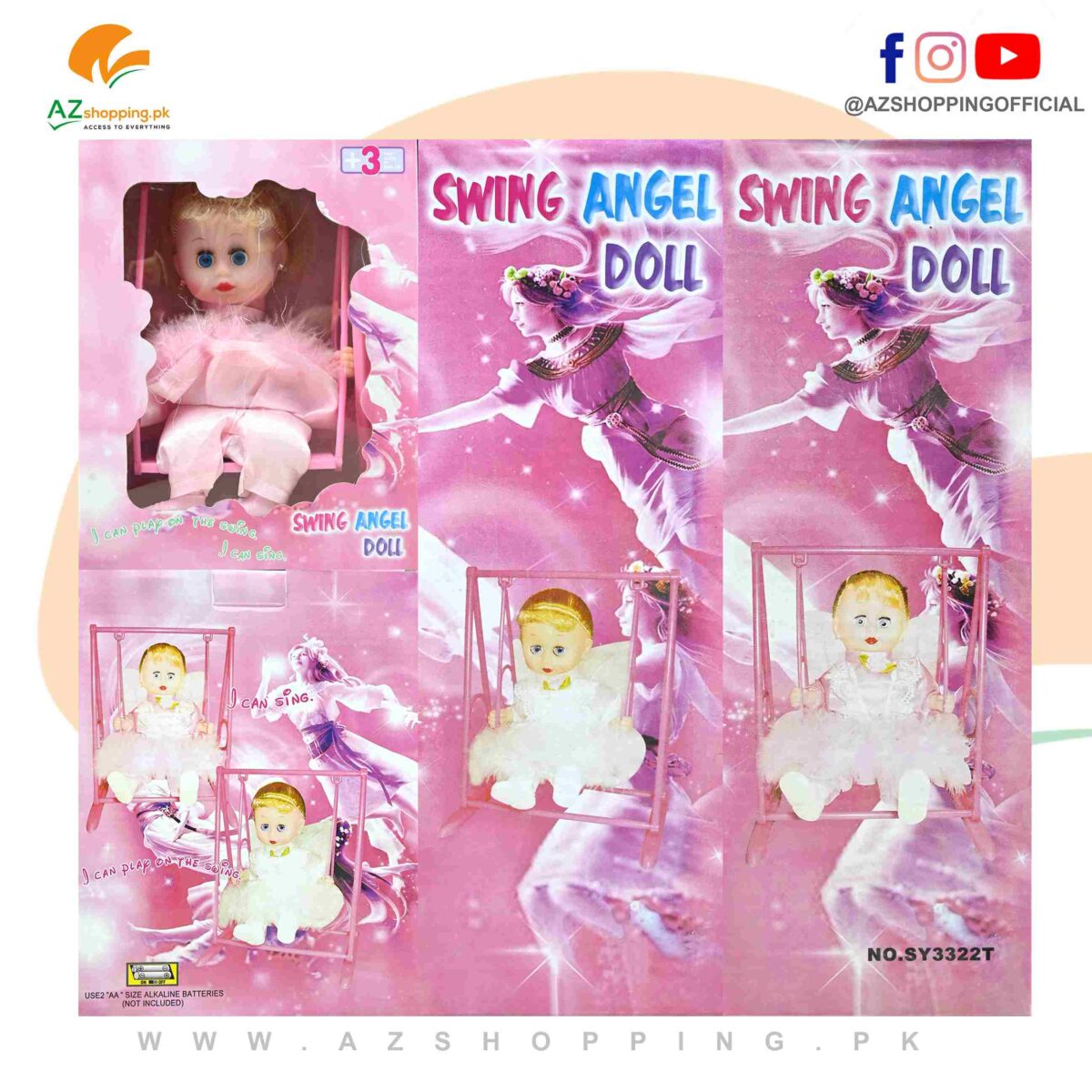 Swing Angel Doll Music & Light Effects Toy – Model: NO.SY3322T