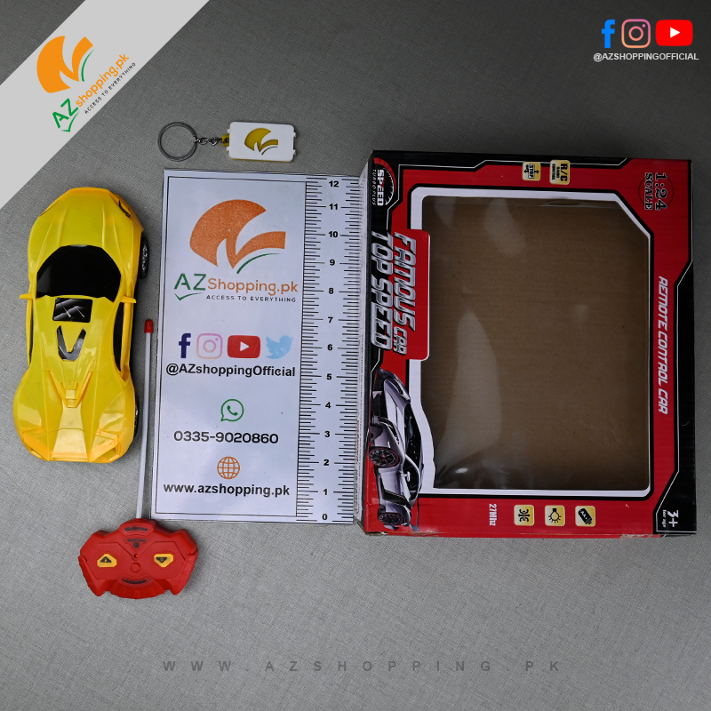 Remote Control RC Sports Car with Light & Sound 1:24 Scale for Kids 6+ Ages – Model: NO:6068-0