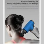 Fascial Gun Muscle Massage Gun with 4 Heads and 6 Adjustable Speed Vibrators for Neck, Leg, Hand, and Back Massager – Model: KH-320