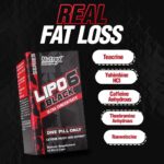 Nutrex Research – Lipo 6 Black Ultra Concentrate – Fat Destroyer Increase Weight Loss, Energy & Intense Focus – 60 Black-Caps
