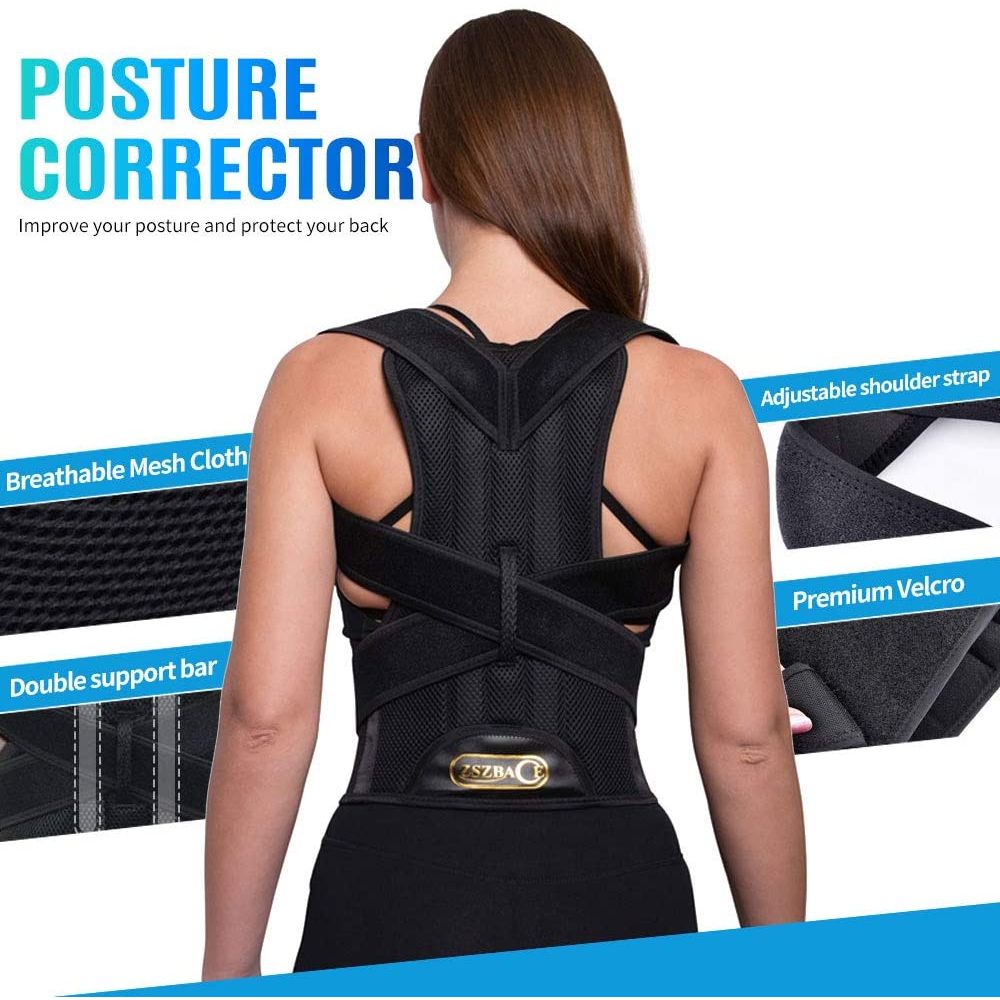 Back Support Belt Posture Corrector Brace Shoulder for Back Pain Relief, Keep Your Spine Safe and Adjustable – Model: YC 7814