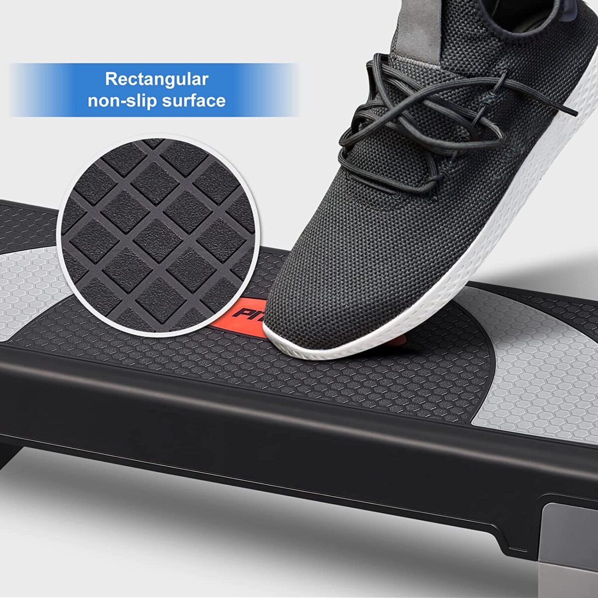 Adjustable Step Up Exercise Platform Non-Slip Aerobic Fitness Stepper