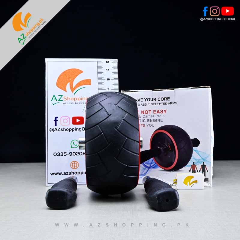 ABs Single Wheel Roller – Total Body Exerciser Home Gym To Slims, Trims & Tones for Abdominals, Waist, Arms, Back & Shoulder