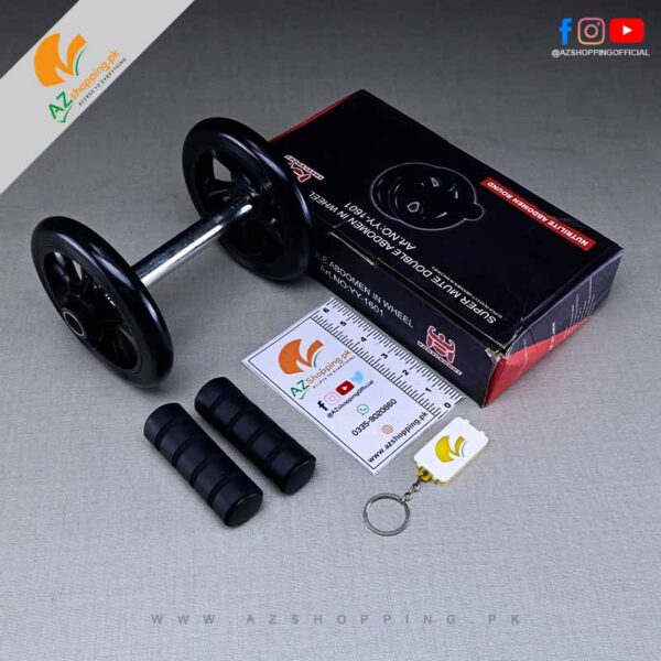 Dual-Wheel Ab Roller Abdomen Wheel with Foam Mat Workout No Noise Fitness Equipment for Effective Working-out Accessories – Model: YY-1601