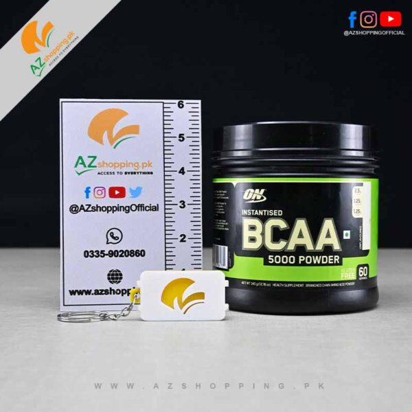 Optimum Nutrition – Instantized BCAA 5000 Powder for Muscle Endurance & Recovery – Unflavored - 60 Servings