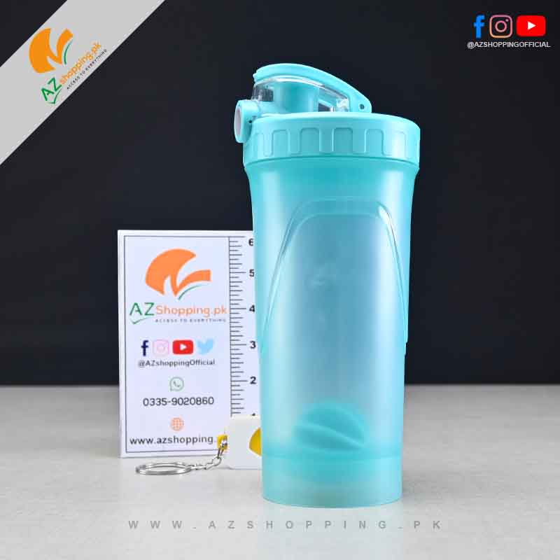600ml Gym Shaker BPA Bottle Free Leakproof with Blender Ball Mixer & Handle – Model: XL-3195