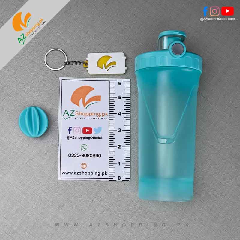 600ml Gym Shaker BPA Bottle Free Leakproof with Blender Ball Mixer & Handle – Model: XL-3195