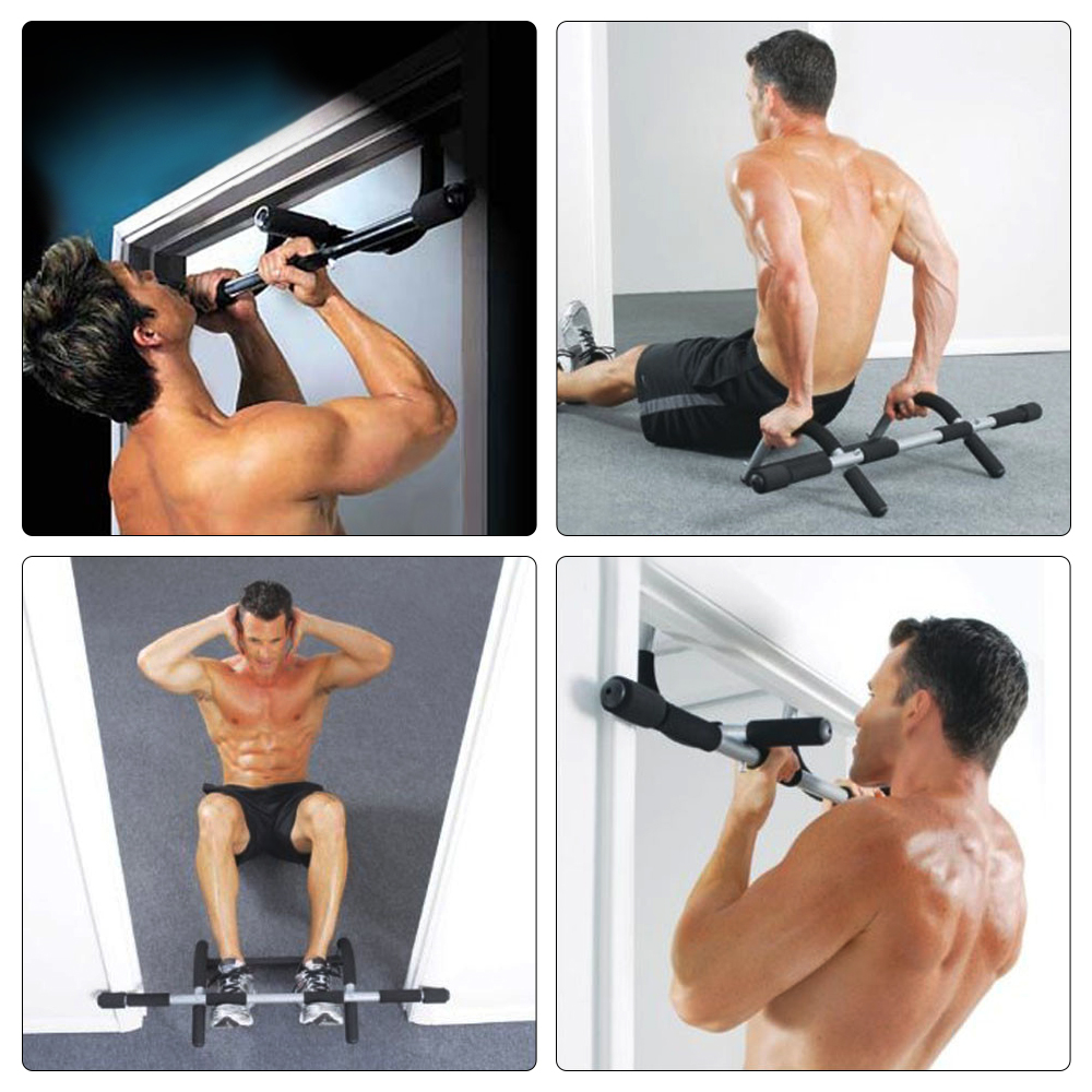 Iron Gym – Total Upper Body Workout Adjustable Bar Pull-Ups, Sit-Ups, Push-Ups, Chin-Ups, Dips, Arms & Shoulder Exercises