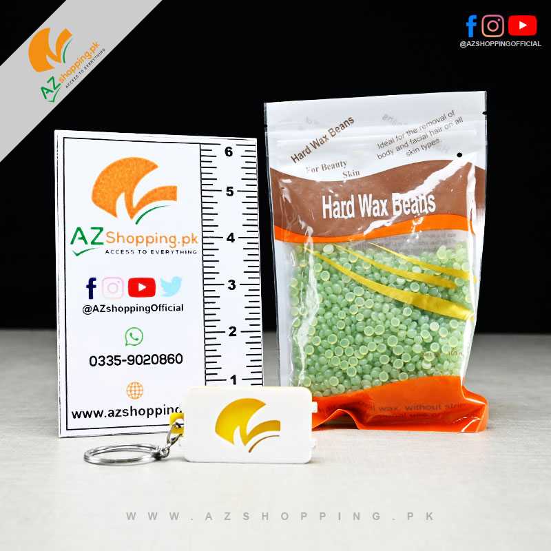 100g Natural Herbal Scent Hard Wax Beans, Hair Removal Wax Depilatory Hot Film Beads, Fit for Any Wax Warmers for All body