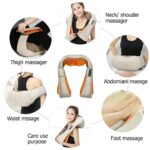 Electric Massager of Neck Kneading back U-Shaped Massager Heating Massage Belt – 24W DC12V 50Hz