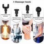 Fascial Gun Muscle Massage Gun with 4 Heads and 6 Adjustable Speed Vibrators for Neck, Leg, Hand, and Back Massager – Model: KH-320