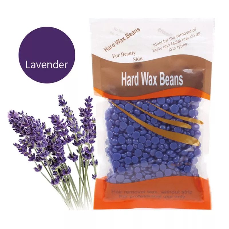 100g Natural Herbal Scent Hard Wax Beans, Hair Removal Wax Depilatory Hot Film Beads, Fit for Any Wax Warmers for All body