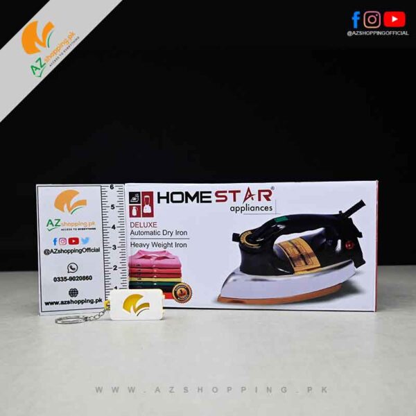 Homestar – Deluxe Automatic Dry Iron with Non-Stick Coating 1000W – Model: HS-206