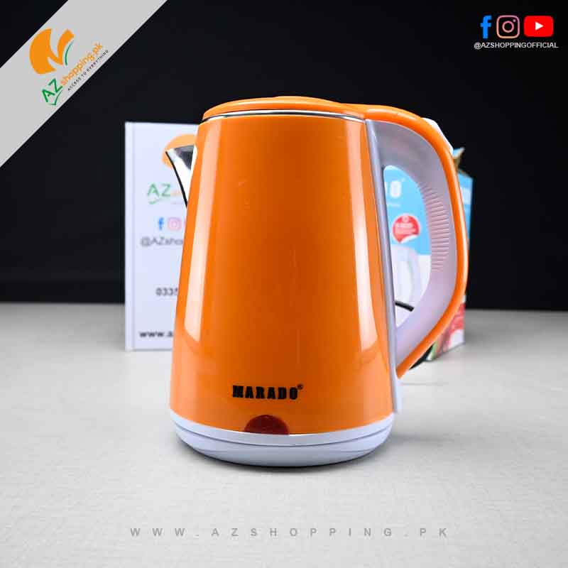 Marado – Electric Hear Kettle Stainless Steel with 1500W & 2.3L Capacity for Tea, Coffee, Water – Model: WDF-2323