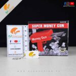 Cash Shooting Super Money Rain Gun Toy for Wedding, Parties, and Fun – Includes 100 Fake Dollars  for Kids Ages 6+ Model: NO.2018-1