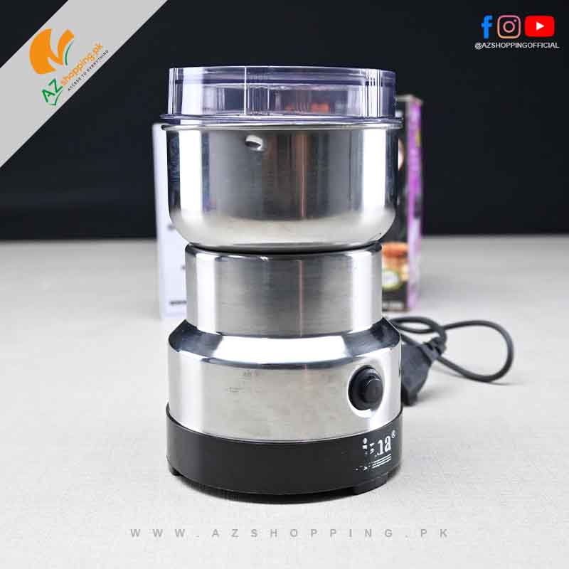 Nima – Electric Grinder Stainless Steel Bowl with Metal Blade Bean-Nuts & Spices Grinder 150W – Model: NM-8300