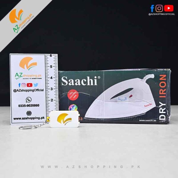 Saachi – Dry Iron with Non-Stick Coating Plate & 1000W Power – Model: NL-IR-131