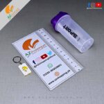 Eyun – 600ml Gym Shaker BPA Bottle Free Leakproof with Mesh Grid & Blender Spring Ball Mixer