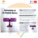 Adjustable Abdominal Ab Crunch Curl Exercise double bar with Suction Cup & Sit-ups and Push-ups Assistant Device Lose Weight Equipment