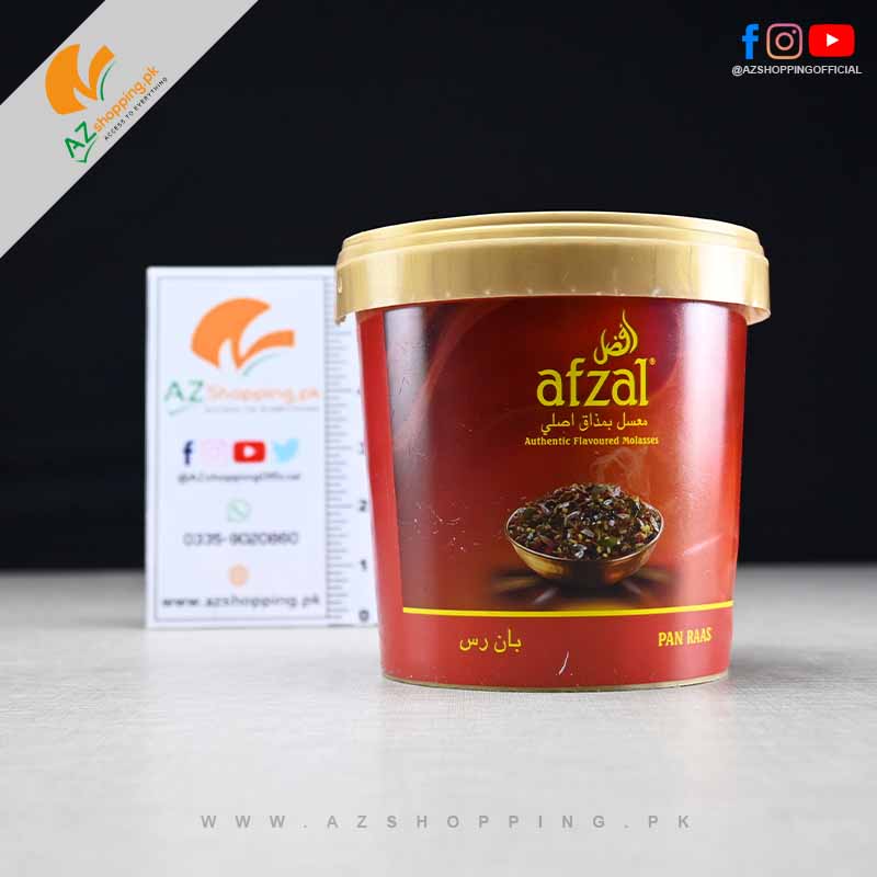 Afzal - Pan Raas Spicy Range Flavor Authentic Flavored Molasses for Sheesha Hookah - 1KG Bucket