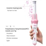 Vivid & Vogue - Automatic Hair Curler Wand Tourmaline Ceramic Coating with 3 Levels of Heat & 2 Curl Setting