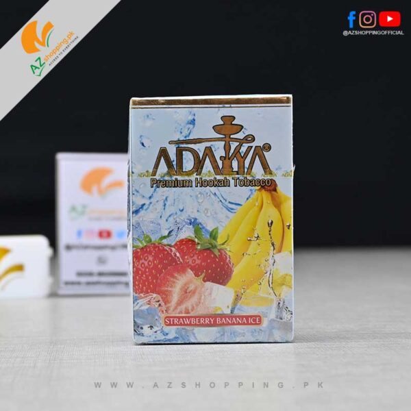 Adalya Tobacco – Premium Hookah Tobacco Strawberry Banana Ice Flavor – 50 gram